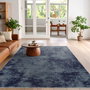 Conceptum Alfombra Exfab210 80 x 150 cm Gris y Azul Marino